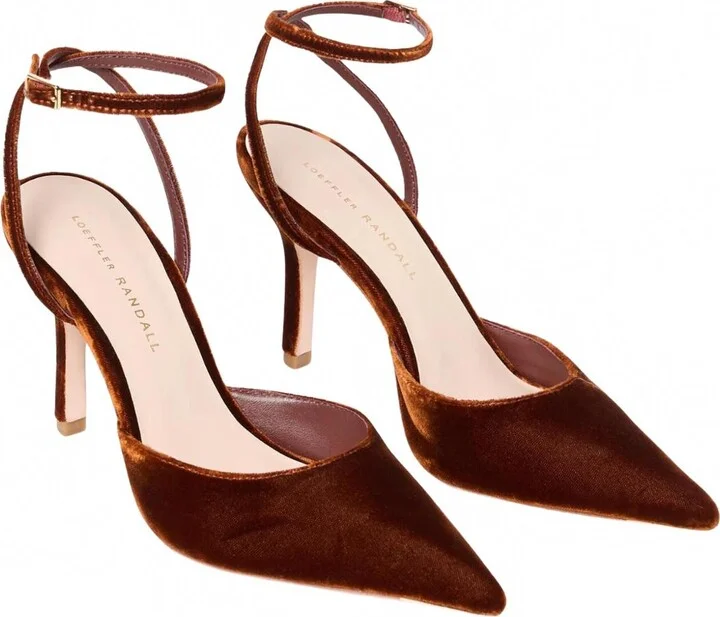 Women's Jaden Pointed Ankle Strap Pump In Sienna Brown