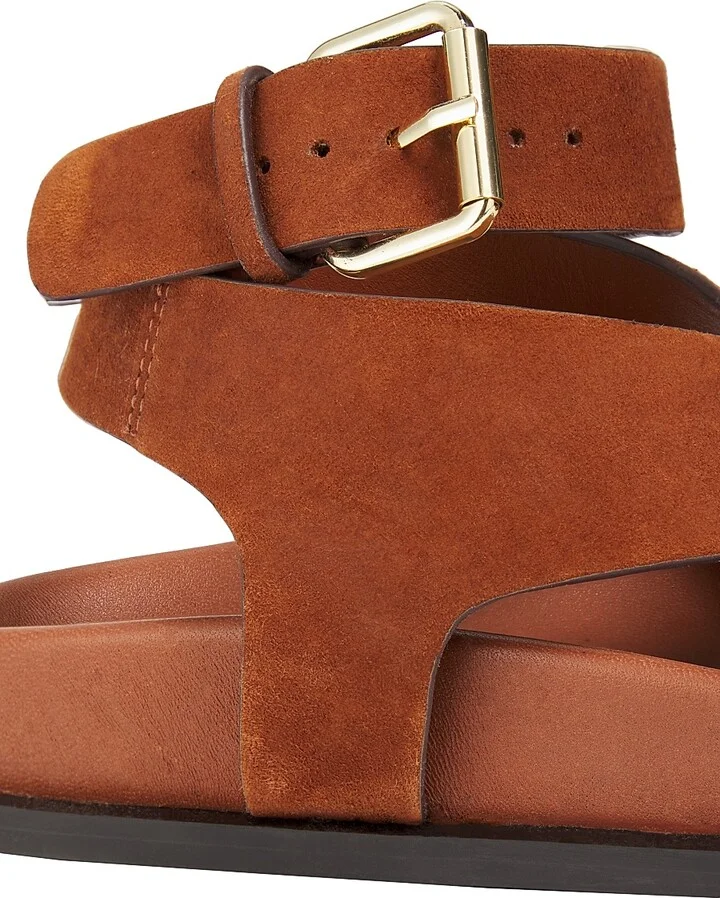 Women's Jalen Buckled Suede Ankle-Wrap Sandals - Sienna - Size 5 - Image 5