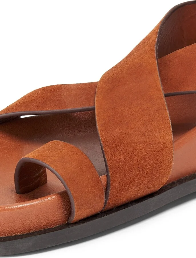 Women's Jalen Buckled Suede Ankle-Wrap Sandals - Sienna - Size 5 - Image 6