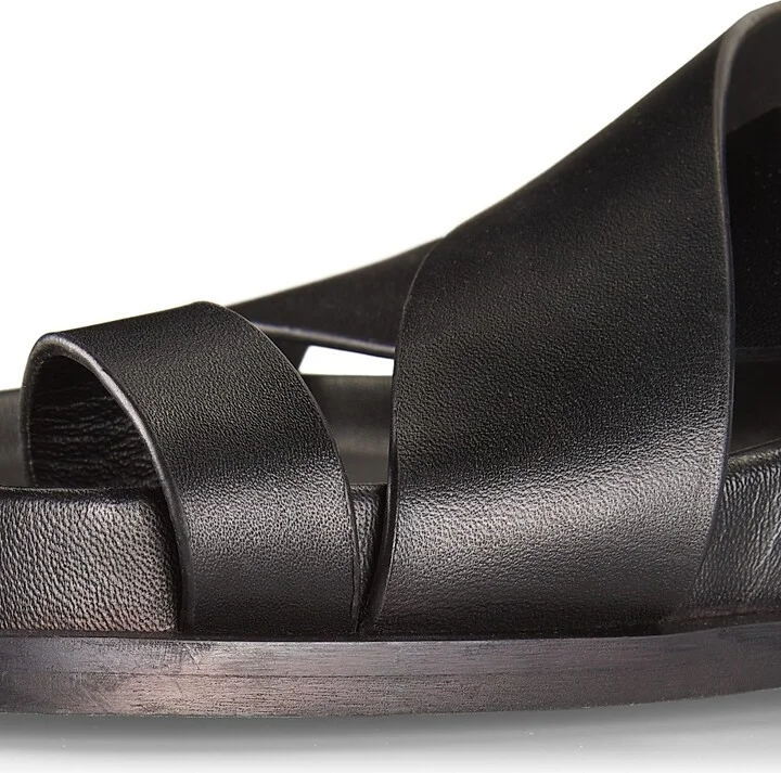 Women's Jalen Leather Ankle-Wrap Sandals - Black - Size 5 - Image 6