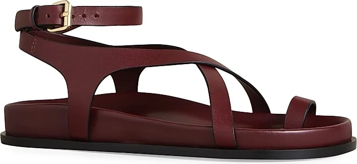 Women's Jalen Slim Leather Sandals - Black - Size 5 - Image 11