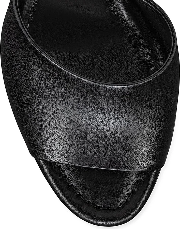 Women's Jane 85MM Leather Mules - Black - Size 6.5 - Image 4