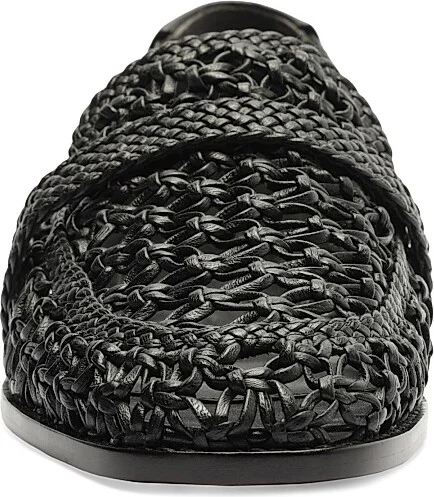 Women's Jane Tresse Woven Leather Loafers - Black - Size 5 - Image 7