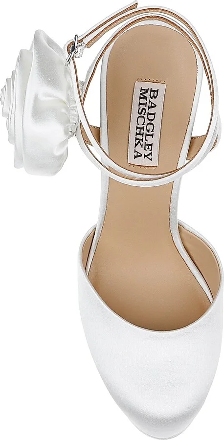 Women's Janessa 95MM Satin Pumps - White Satin - Size 5.5 - Image 5