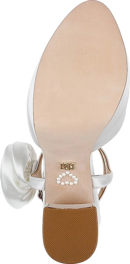 Women's Janessa 95MM Satin Pumps - White Satin - Size 5.5 - Image 6