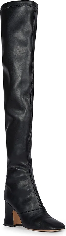Women's Janis Tall Shaft Leather Boots - Black - Size 6.5 - Image 2