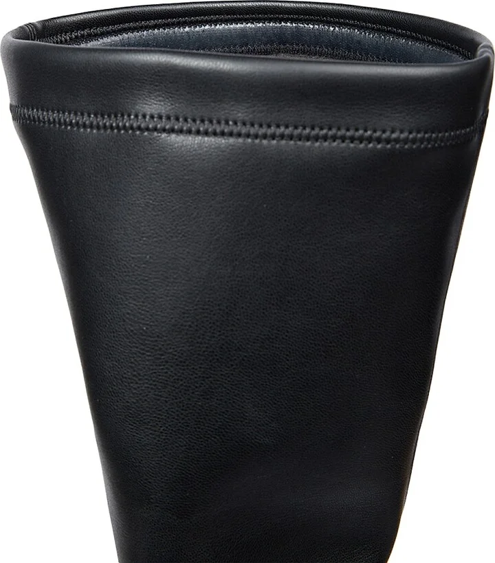 Women's Janis Tall Shaft Leather Boots - Black - Size 6.5 - Image 5