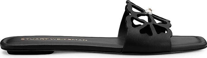Women's Jasmine Leather Sandals - Black - Size 10
