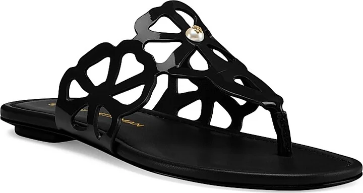 Women's Jasmine Patent Leather T-Strap Sandals - Adobe - Size 10 - Image 3