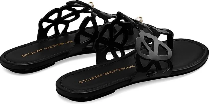Women's Jasmine Patent Leather T-Strap Sandals - Adobe - Size 10 - Image 4