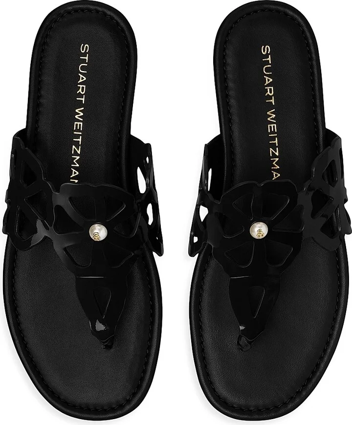 Women's Jasmine Patent Leather T-Strap Sandals - Adobe - Size 10 - Image 5