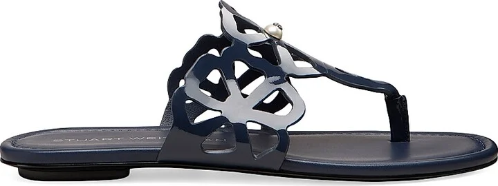 Women's Jasmine Patent Leather T-Strap Sandals - Adobe - Size 10 - Image 10