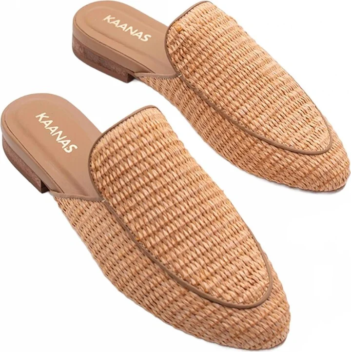 Women's Jaspe Basketweave Mule In Brown