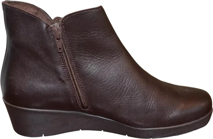 Women's Jasper Ankle Boot In Brown Leather