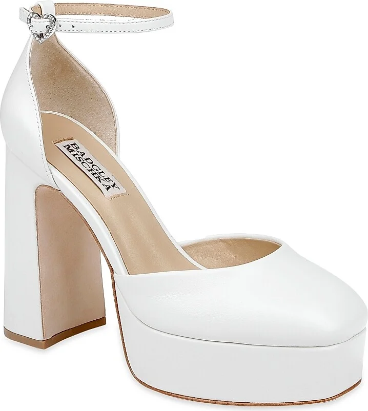 Women's Jayda II 105MM Leather Pumps - White Leather - Size 5 - Image 2