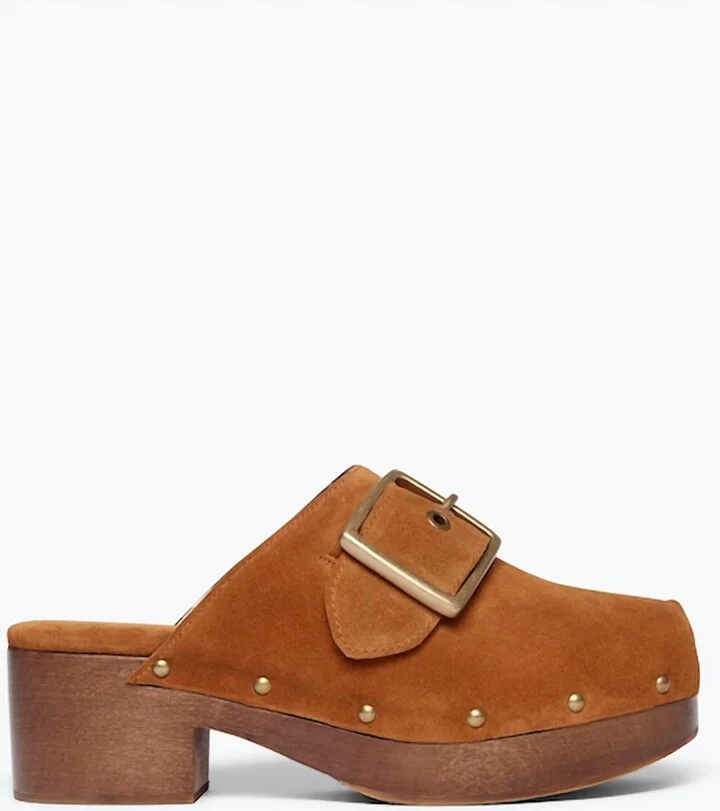 Women's Jazz Clog In Bronze Suede