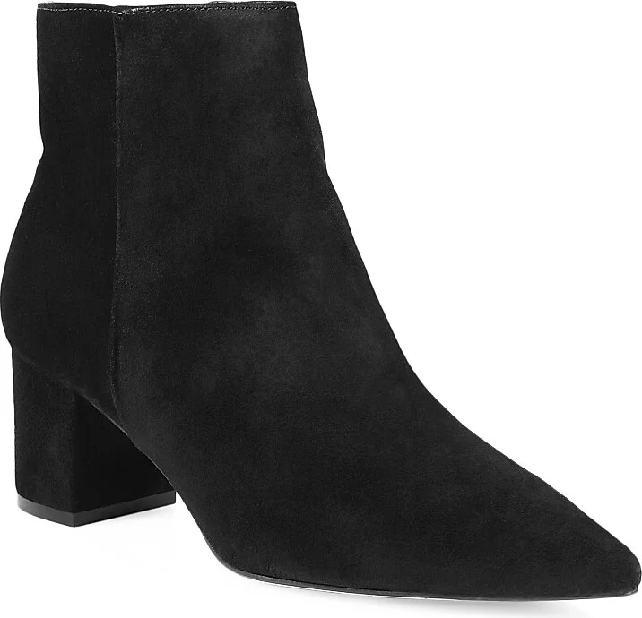 Women's Jeanne 85MM Suede Ankle Boots - Black - Size 7 - Image 2