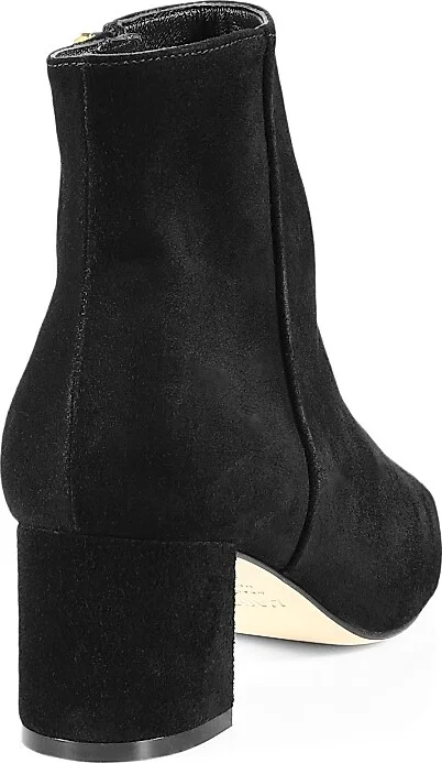 Women's Jeanne 85MM Suede Ankle Boots - Black - Size 7 - Image 3