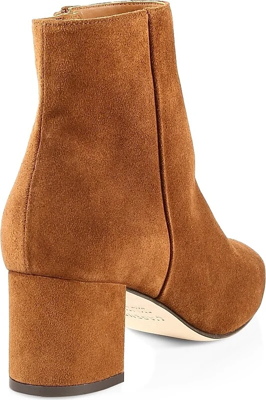 Women's Jeanne 85MM Suede Ankle Boots - Black - Size 7 - Image 8