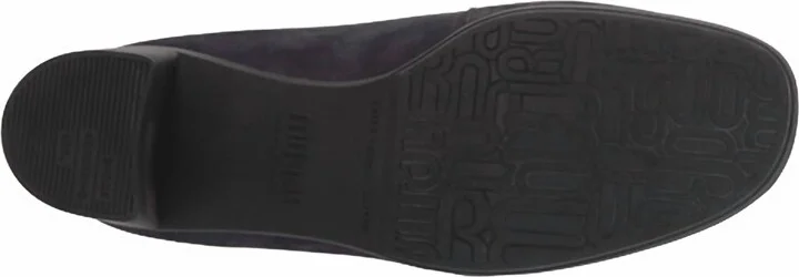 Women's Jemma Pebbled Heels Shoe In Blue Pebbled Nubuck