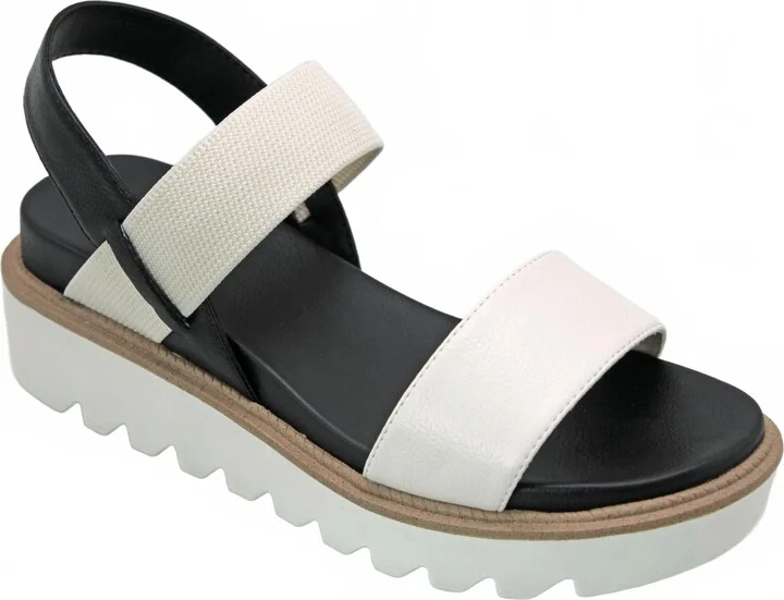 Women's Jene Sneaker Bottom Sandal In White/black