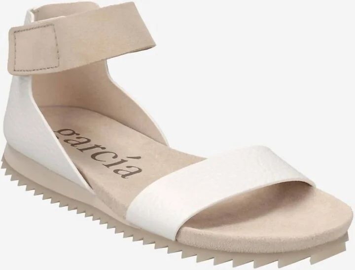 Women's Jenile Angora Sandals In White