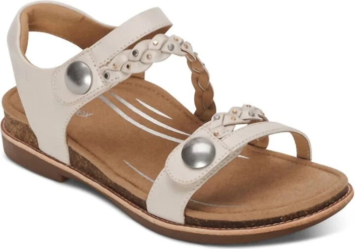 Women's Jenn Quarter Strap Sandal In Ivory