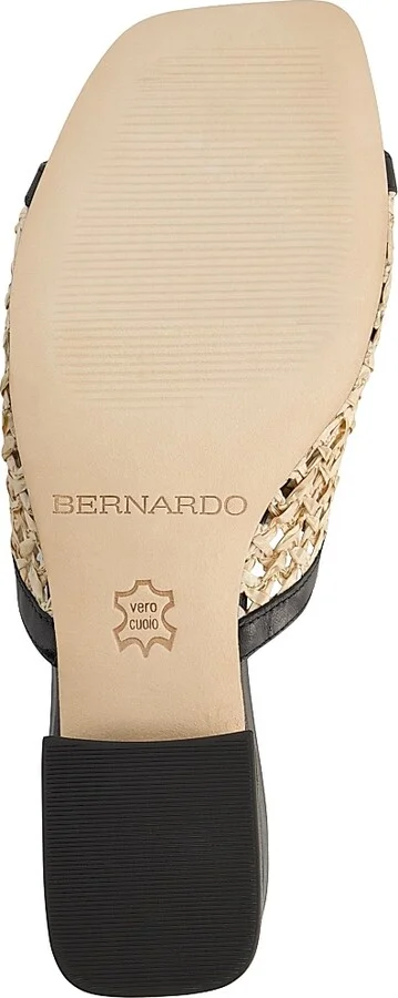 Women's Jenne Low Heel Raffia Sandals - Black - Size 6 - Image 4