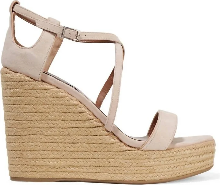 Women's Jenny Flesh Kicksuede Wedge Sandals In Pink