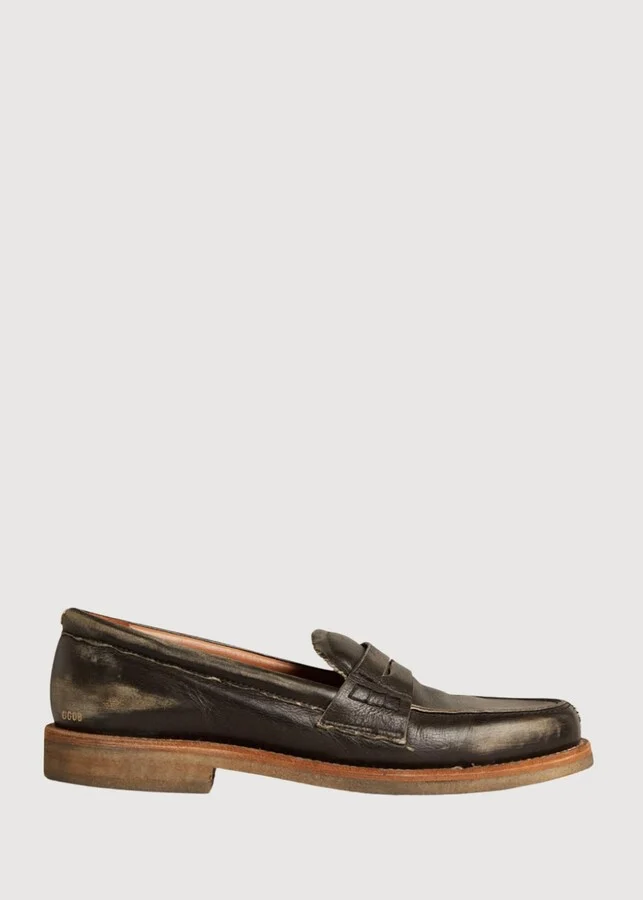 Women's Jerry Mocassino Leather Upper Loafer In Black