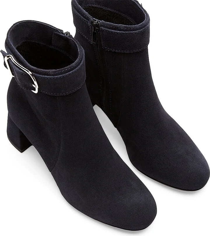 Women's Jia Waterproof Suede Booties - Black - Size 5.5 - Image 6
