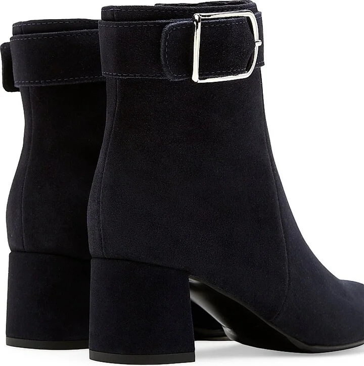 Women's Jia Waterproof Suede Booties - Black - Size 5.5 - Image 7