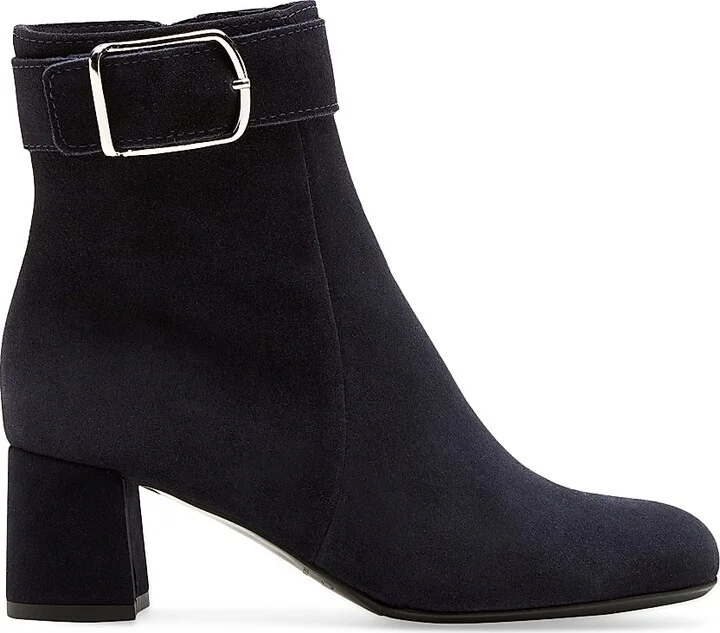 Women's Jia Waterproof Suede Booties - Black - Size 5.5 - Image 8