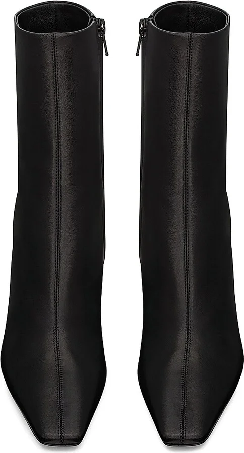 Women's Jill Booties in Smooth Leather - Black - Size 5 - Image 3
