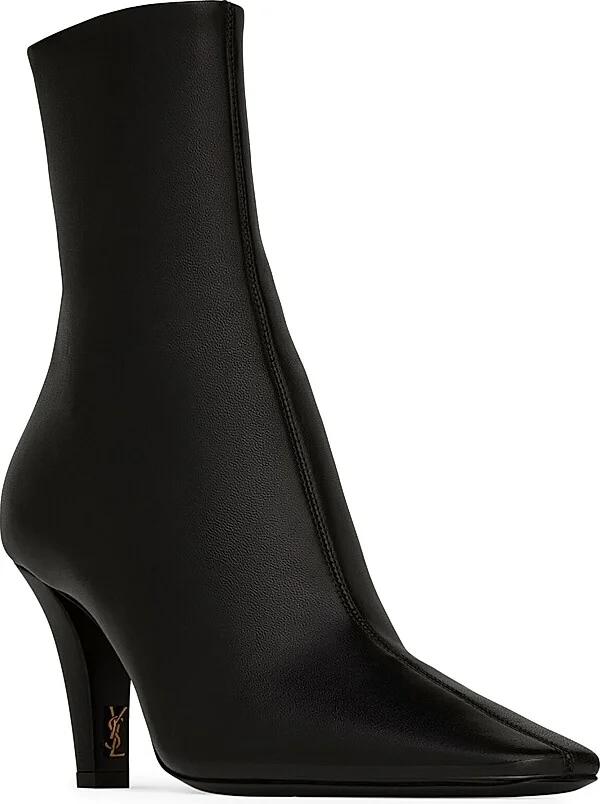 Women's Jill Booties in Smooth Leather - Black - Size 6 - Image 2