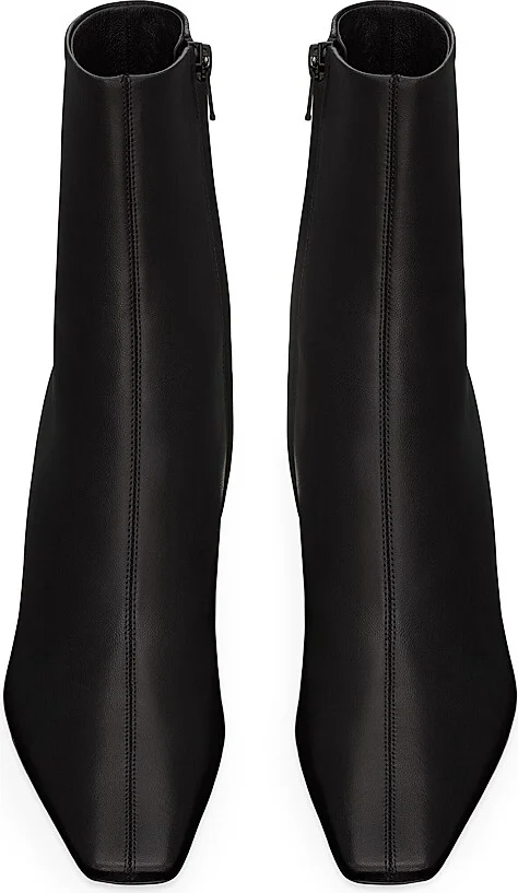 Women's Jill Booties in Smooth Leather - Black - Size 6 - Image 4