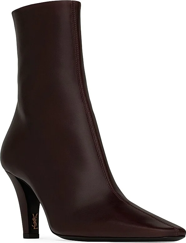 Women's Jill Booties in Smooth Leather - Black - Size 6 - Image 5