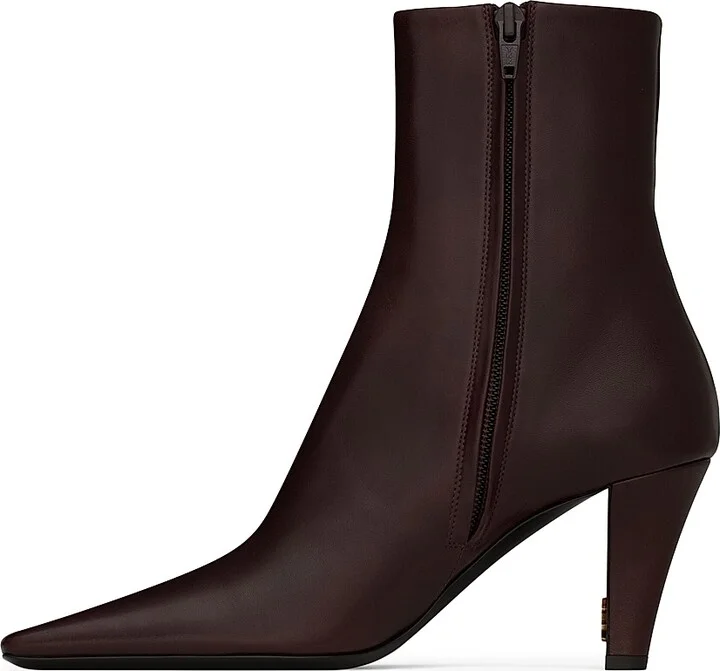 Women's Jill Booties in Smooth Leather - Black - Size 6 - Image 6