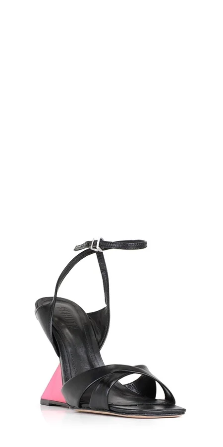 Women's Jill Geometric Heel Sandals In Black