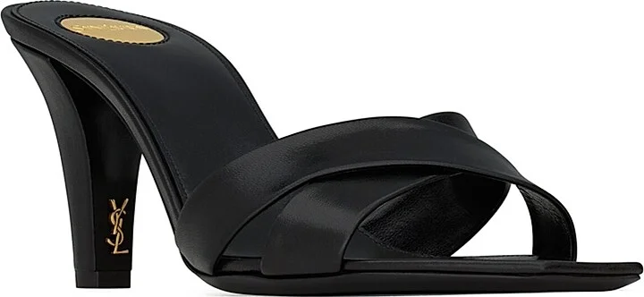 Women's Jill Mules in Smooth Leather - Noir - Size 5 - Image 2