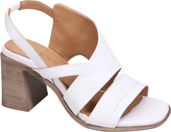 Women's Jinny Heeled Samdals In White