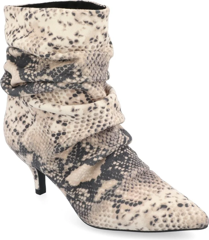 Womens Jo Tru Comfort Foam Pull On Kitten Heel Booties