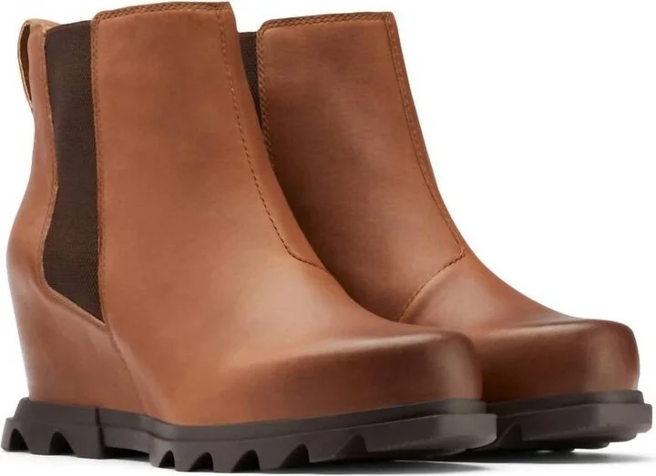 Women'S Joan Of Arctic Wedge Iii Chelsea Fashion Boots In Hazelnut/blackened Brown