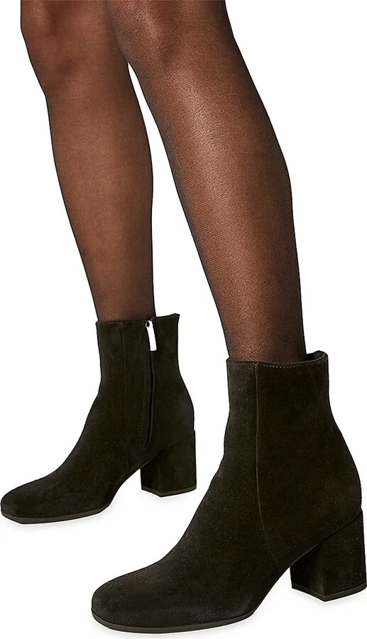 Women's Joanie Suede Booties - Black - Size 5 - Image 5