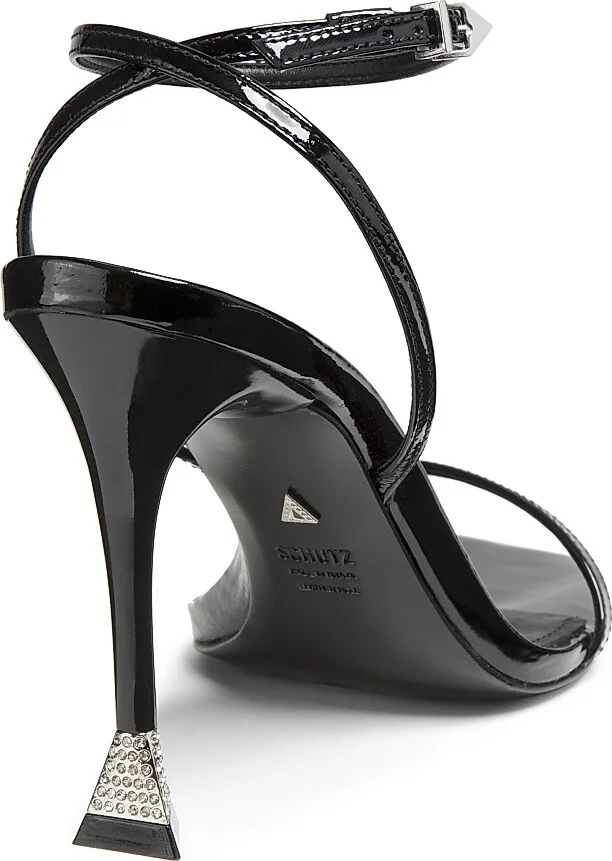 Women's Joanna 101MM Embellished Sandals - Black - Size 5 - Image 3