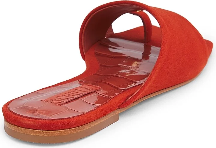 Women's Jodie Embellished Suede Sandals - Sunset Ochre - Size 6.5 - Image 3