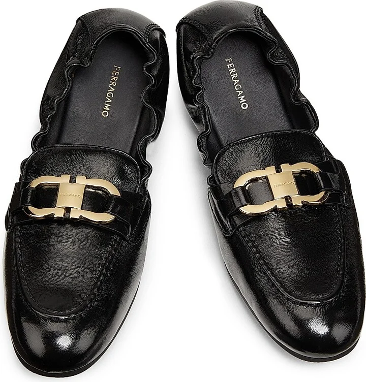 Women's Jodie Leather Loafers - Nero - Size 9 - Image 4