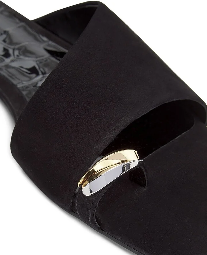 Women's Jodie Nubuck Leather Flats - Black - Size 5.5 - Image 5