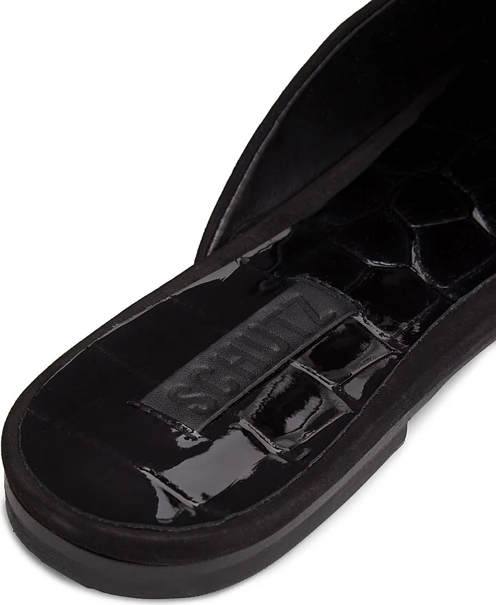 Women's Jodie Nubuck Leather Flats - Black - Size 5.5 - Image 6