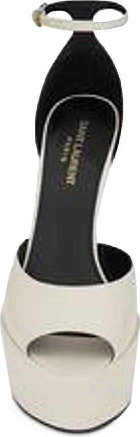 Women's Jodie Platform Sandals in Smooth Leather - Pearl - Size 9 - Image 4